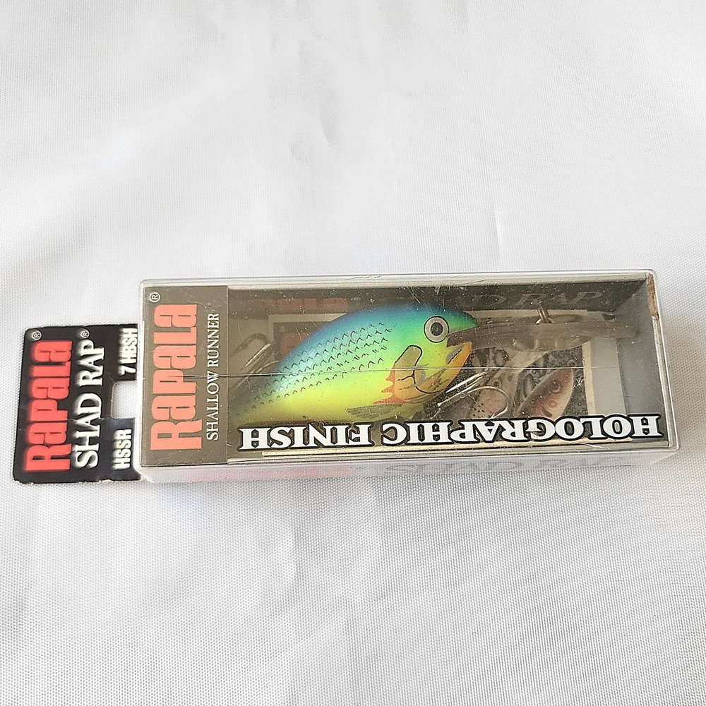 Rapala Shad Rap 7 HSSR Shallow Runner Holographic Fishing Lure Tackle Vintage OG